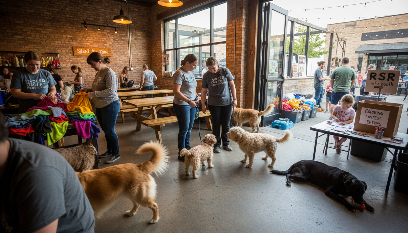 Indeed We Can Paws & Pints Celebration with Ruff Start Rescue